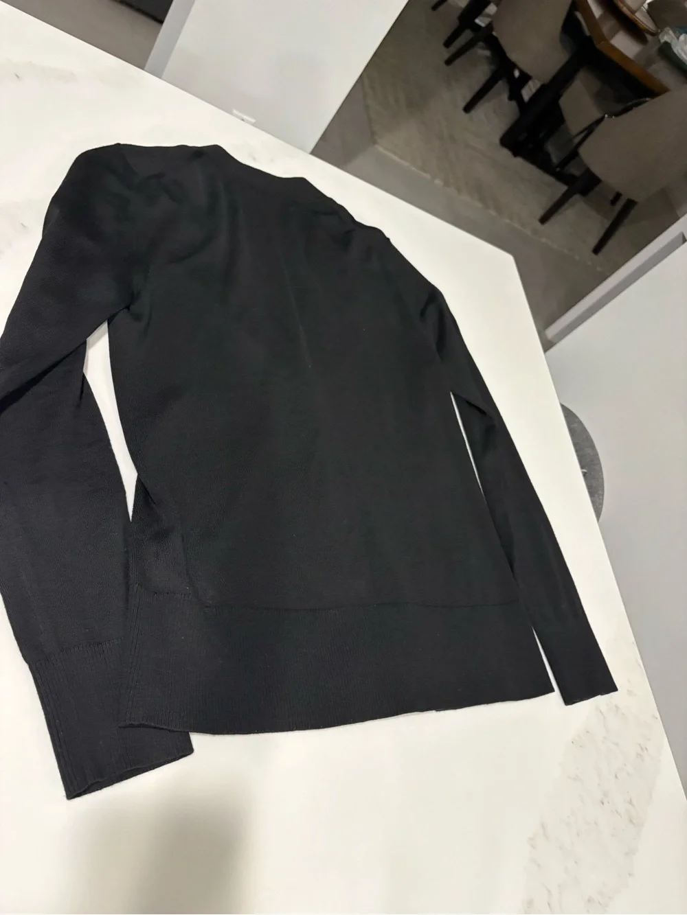 Tory Burch Black V-Neck Button-Front Cardigan Simone